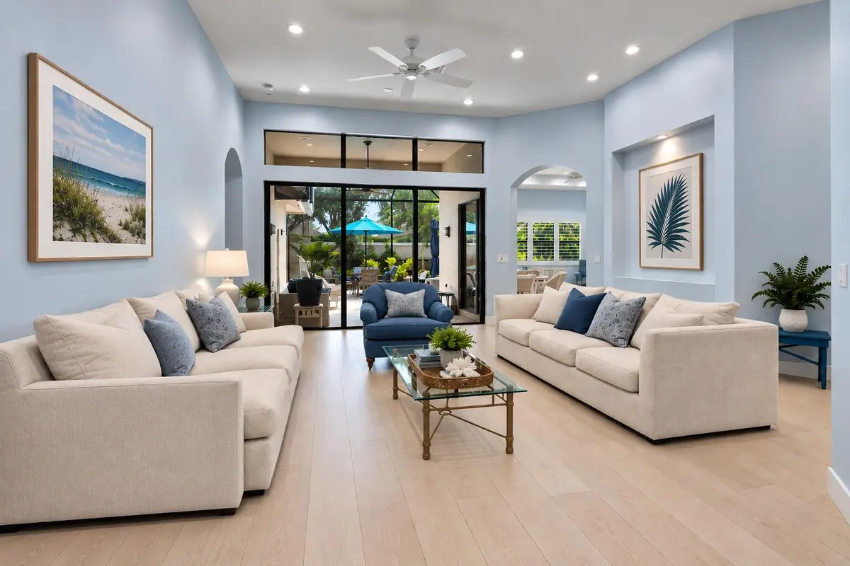 Living Room at 7831 Via Grande, Boynton Beach