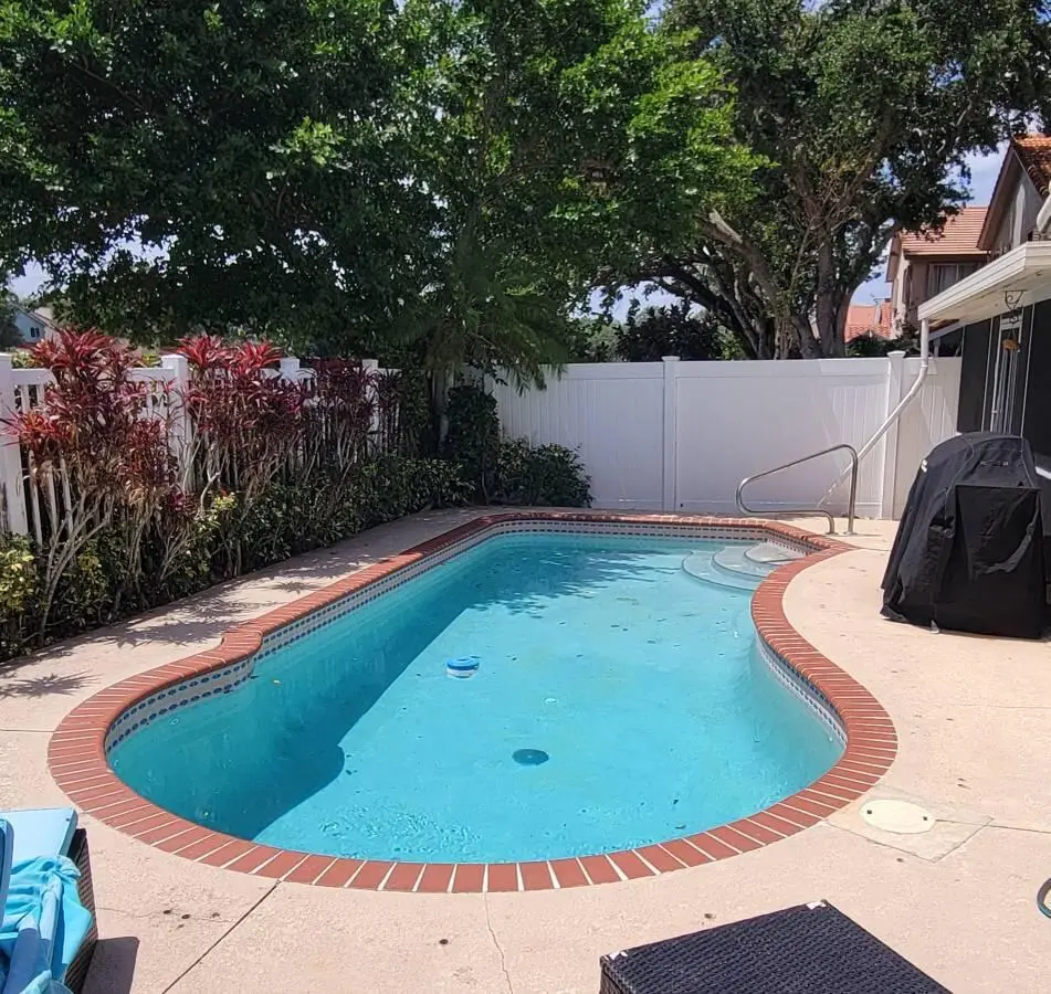 Private Swimming pool at 10356 Sunstream Lane, Boca Raton