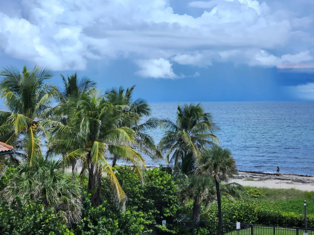 VIEW FROM THE BEDROOM at 2565 S Ocean Boulevard 205-N, Highland Beach