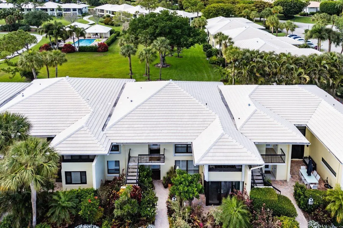 Aerial view at 3677 Quail Ridge Drive Bobwhite B, Boynton Beach