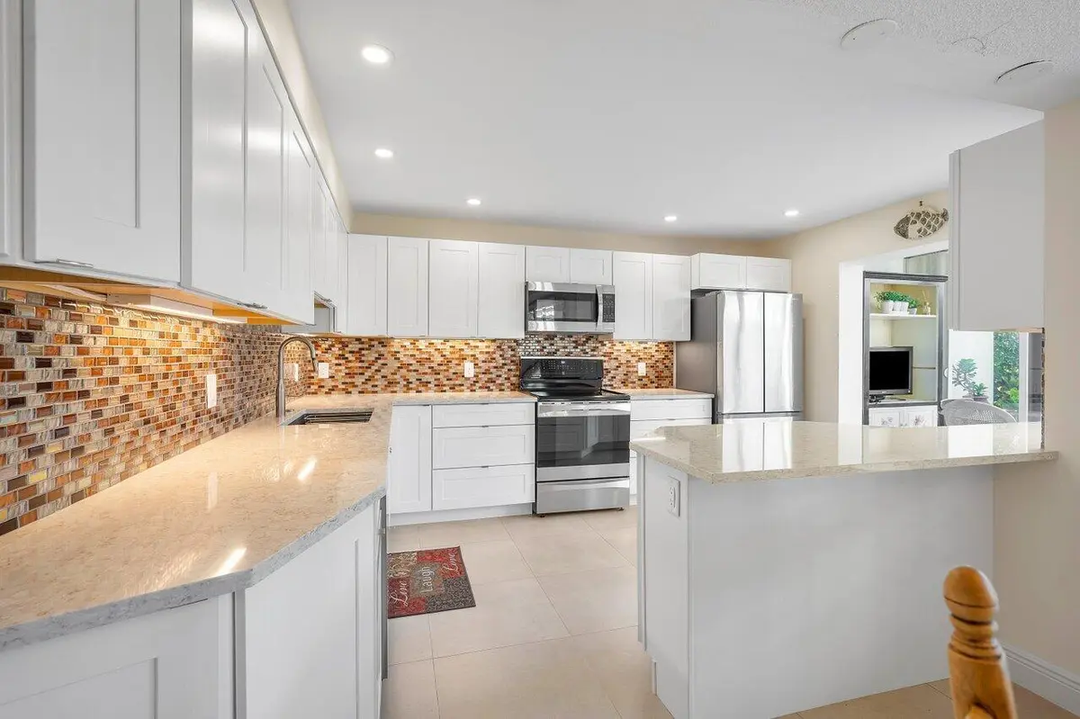 Kitchen at 3677 Quail Ridge Drive Bobwhite B, Boynton Beach