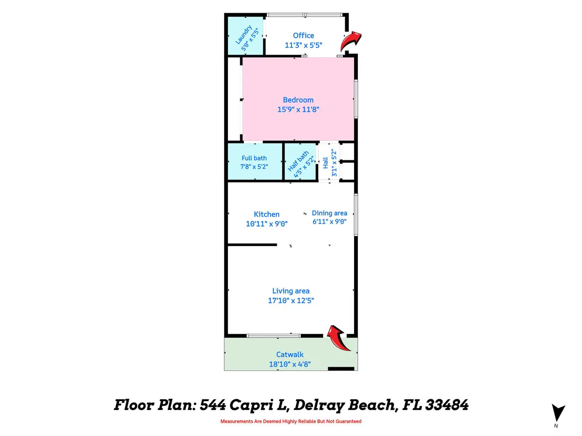2 Floor Plan at 544 Capri L, Delray Beach