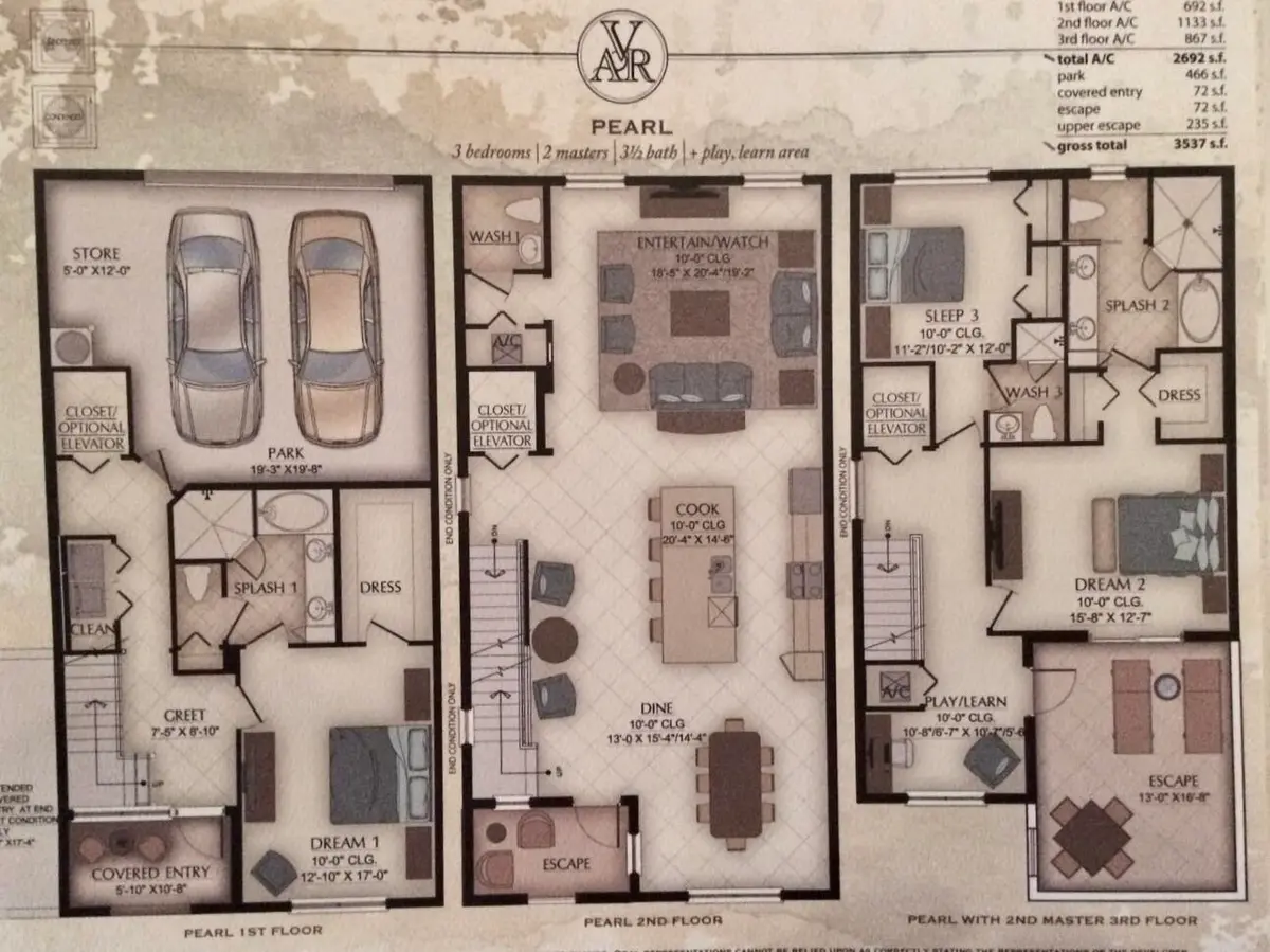 floorplan VOAR at 3682 HISTORIC Lane, West Palm Beach