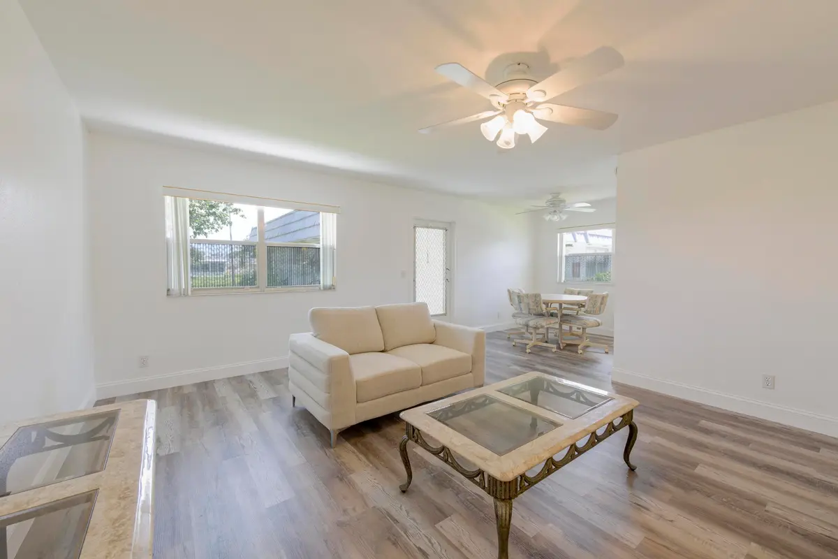 Living Room at 189 Valencia H, Delray Beach