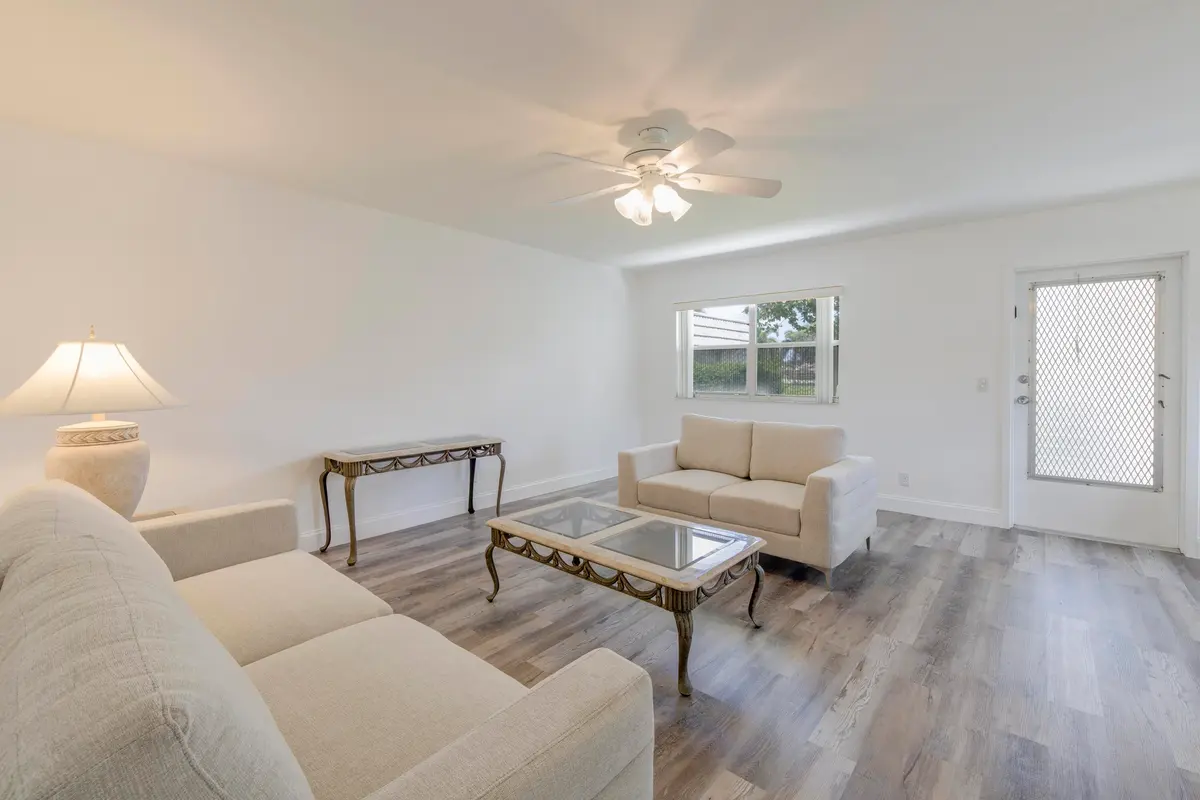 Living Room at 189 Valencia H, Delray Beach
