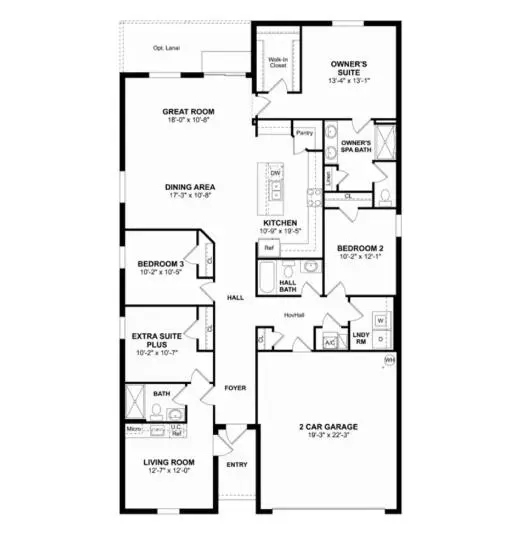 FLOORPLAN at 226 SW MILBURN Circle, Port St. Lucie