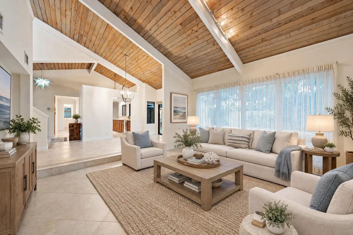 Family Room - Virtually Staged at 101 W Spearfish Lane, Jupiter