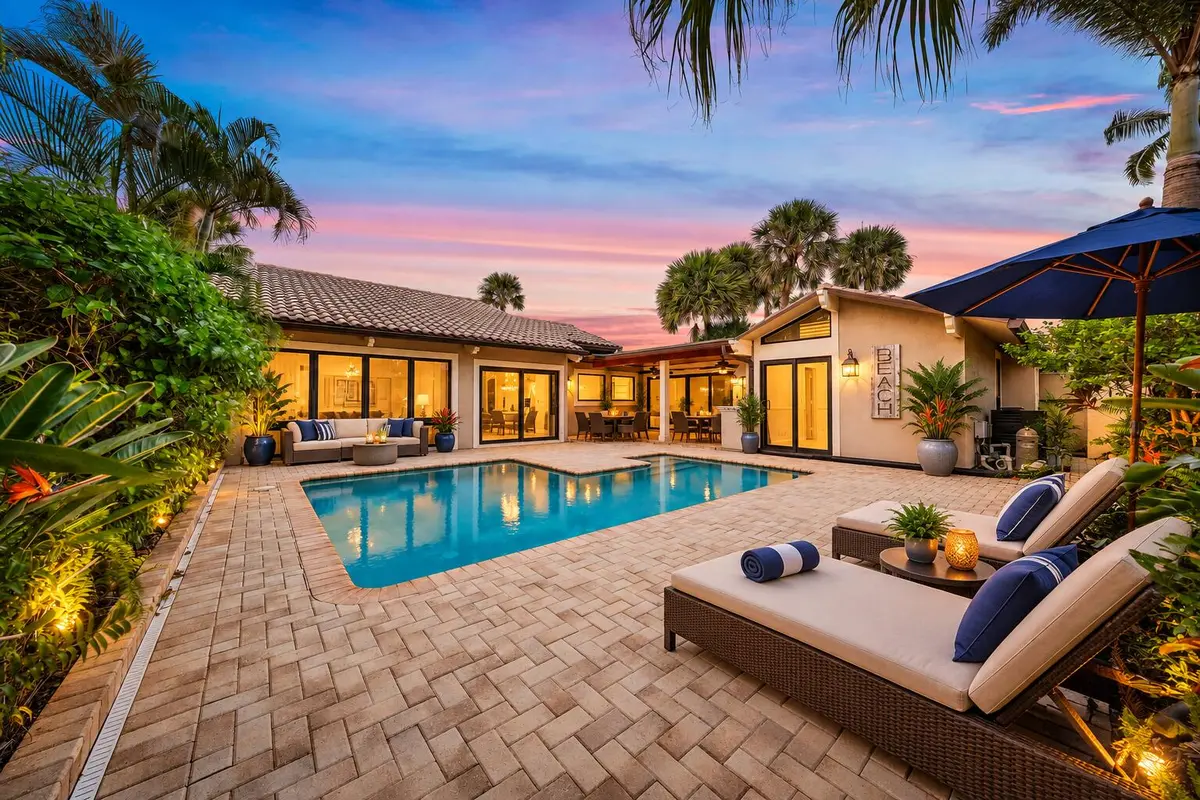 Pool Deck - Virtaully Staged at 101 W Spearfish Lane, Jupiter