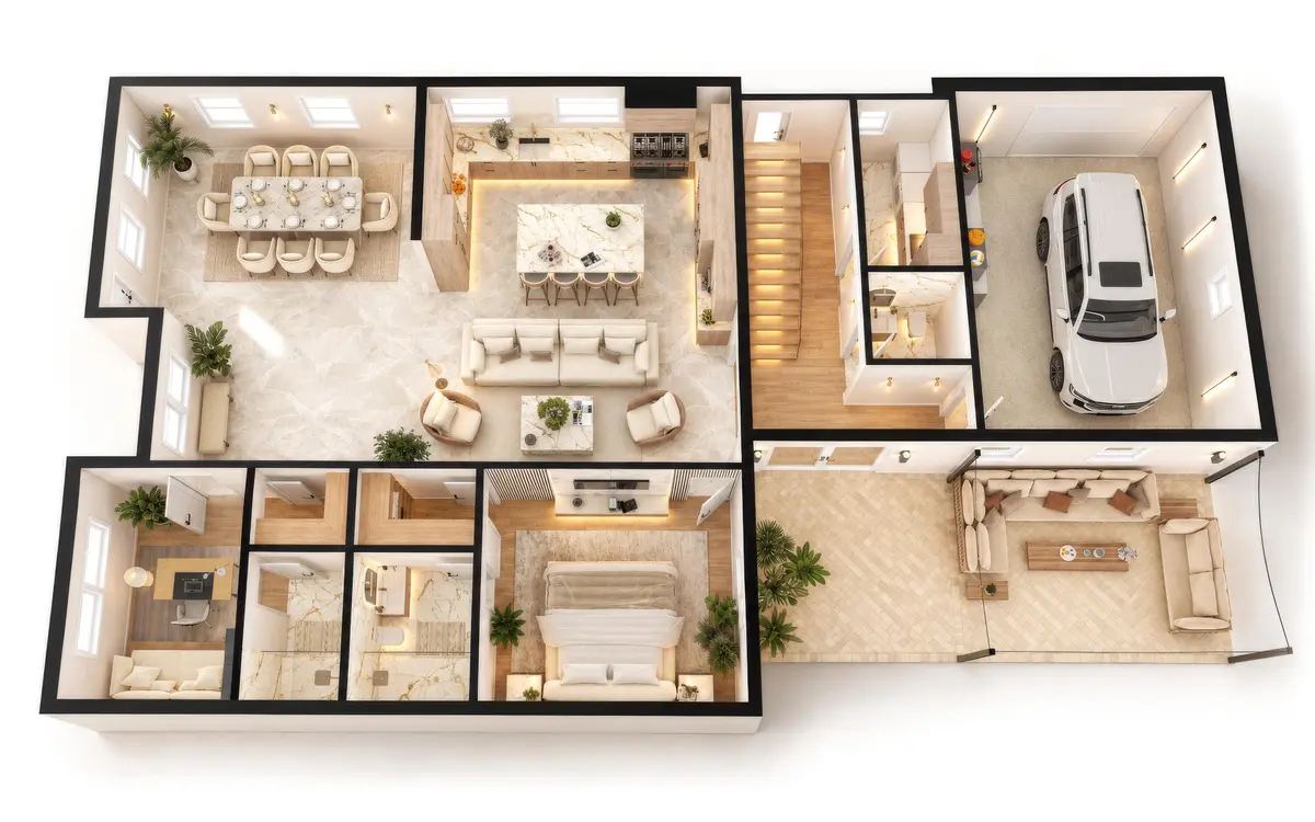 Jasinski 3D plan_1 Floor at 1701 N M Street, Lake Worth Beach