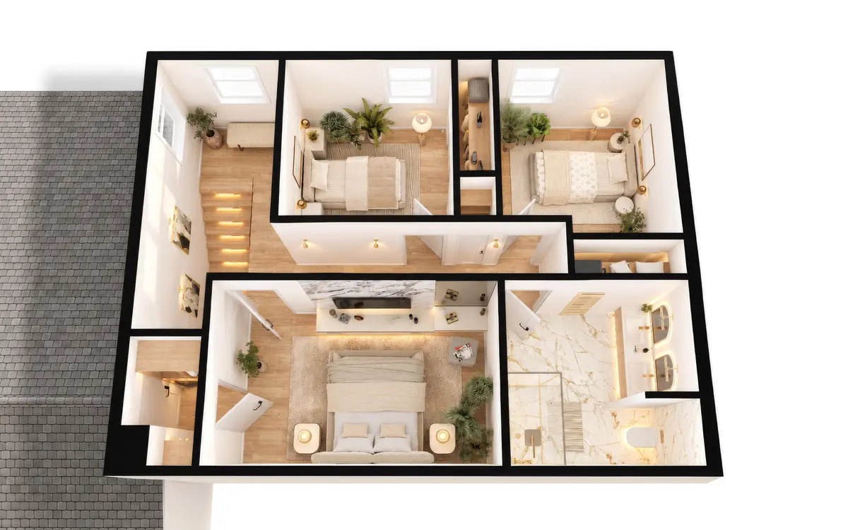Jasinski 3D Plan_2floor at 1701 N M Street, Lake Worth Beach