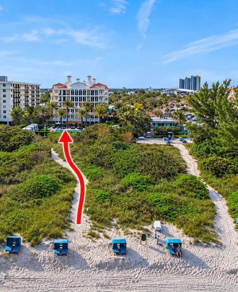 Path to beach at 155 S OCEAN Avenue 305, Palm Beach Shores