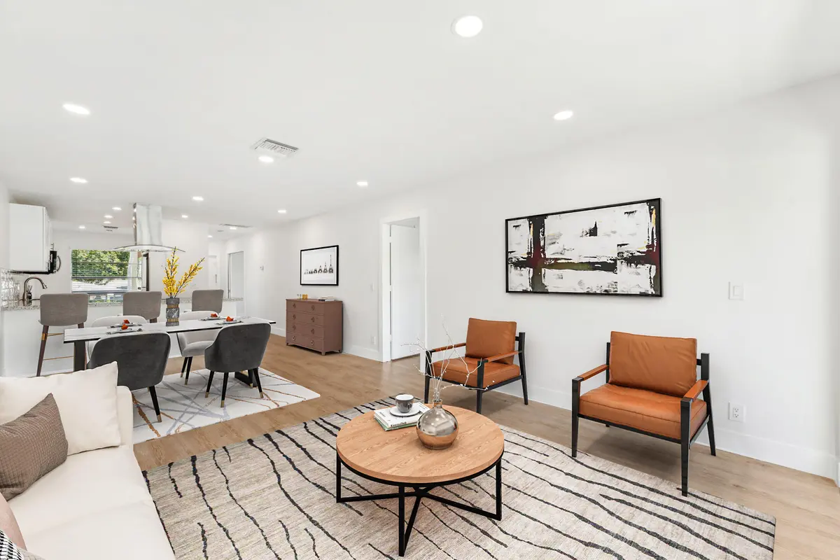 Virtually Stage Living Area at 1160 Mahogany Way 103, Delray Beach