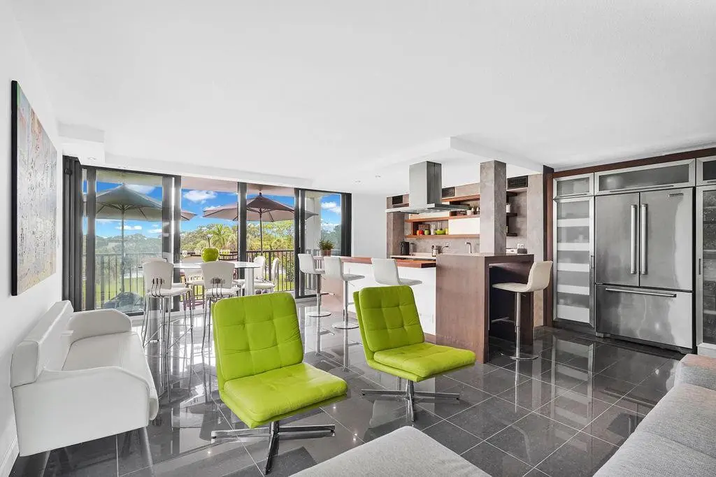 Spacious open living area at 1350 River Reach Drive 417, Fort Lauderdale
