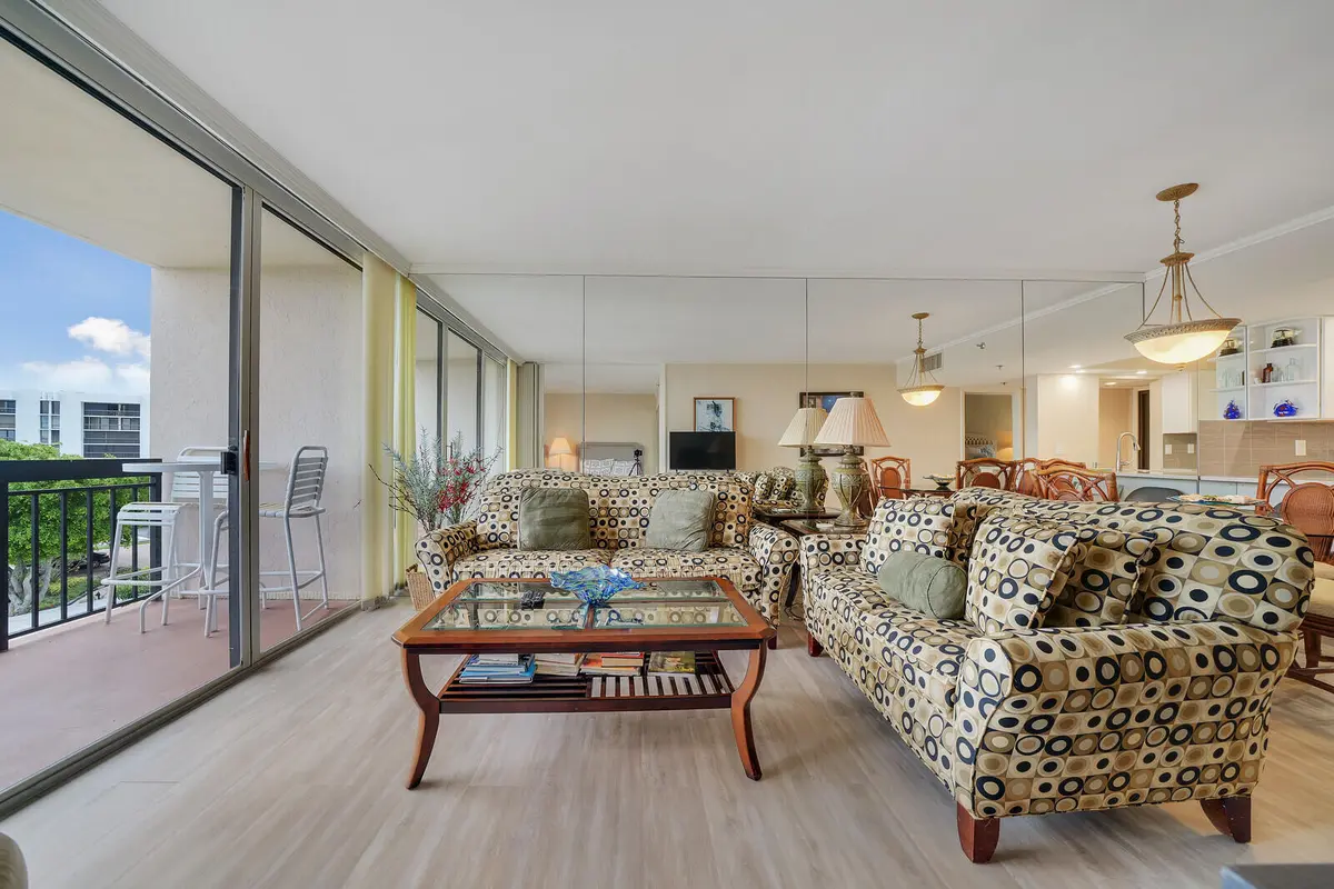 Living Room at 2707 N OCEAN Boulevard D-406, Boca Raton