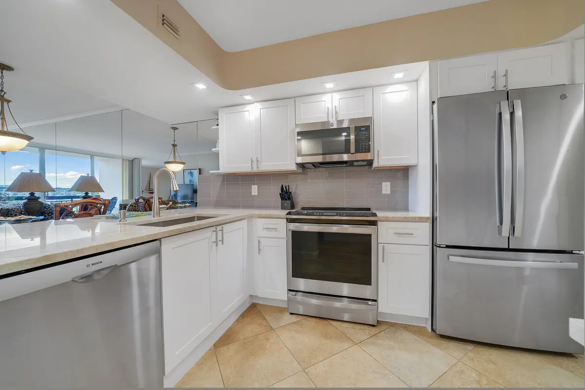 Kitchen at 2707 N OCEAN Boulevard D-406, Boca Raton