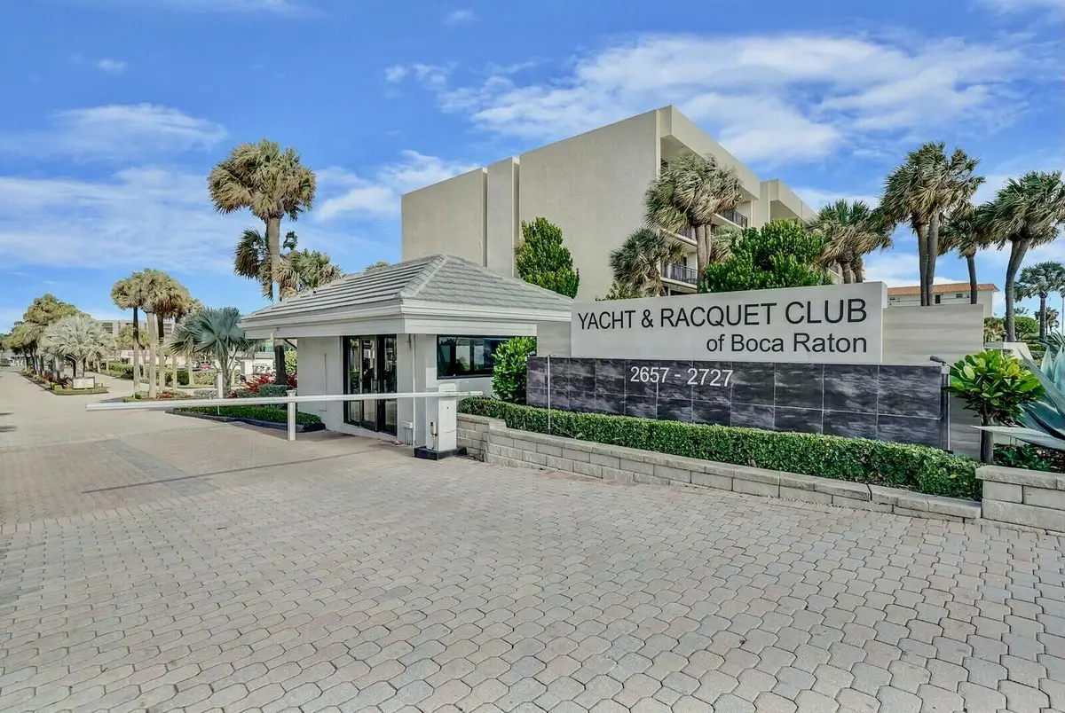 Community Entrance at 2707 N OCEAN Boulevard D-406, Boca Raton