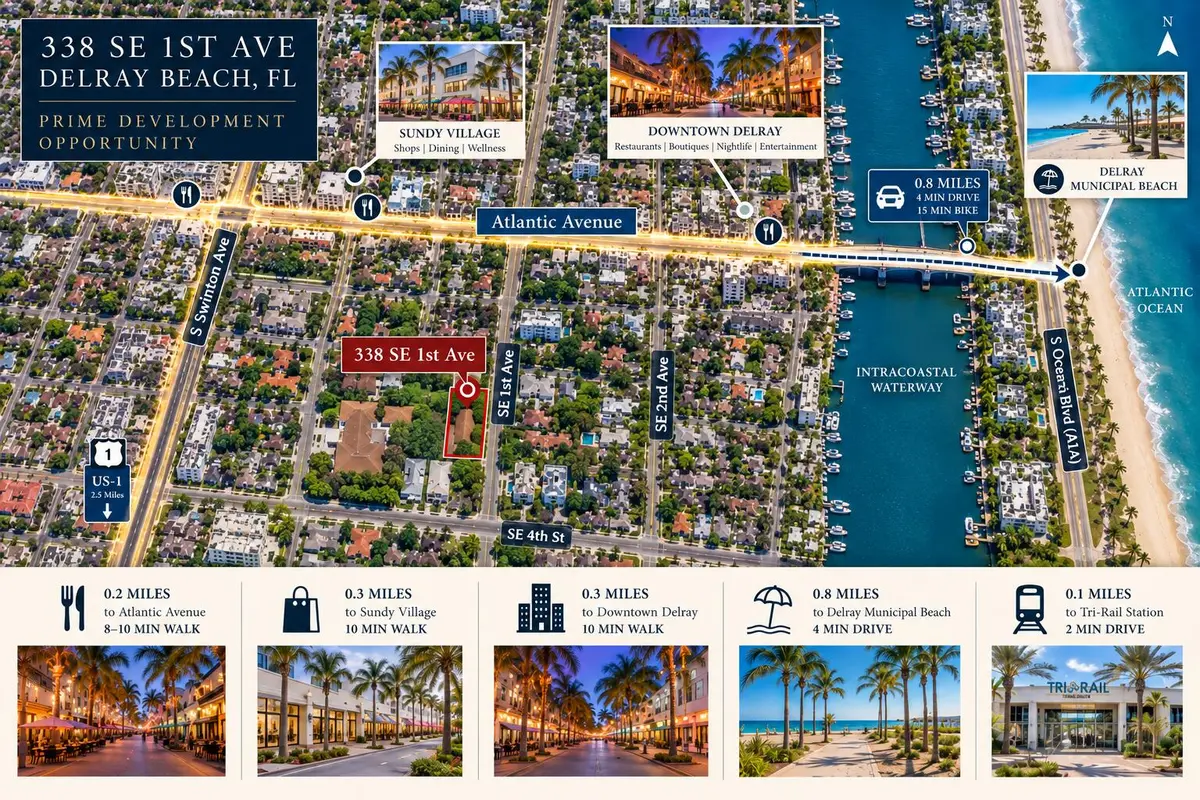 loacation at 338 SE 1st Avenue, Delray Beach