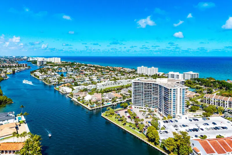 Aerial at 4740 S Ocean Boulevard 416, Highland Beach