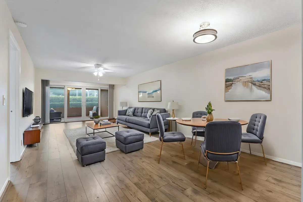 Virtually Stage Living Area at 1160 Mahogany Way 103, Delray Beach