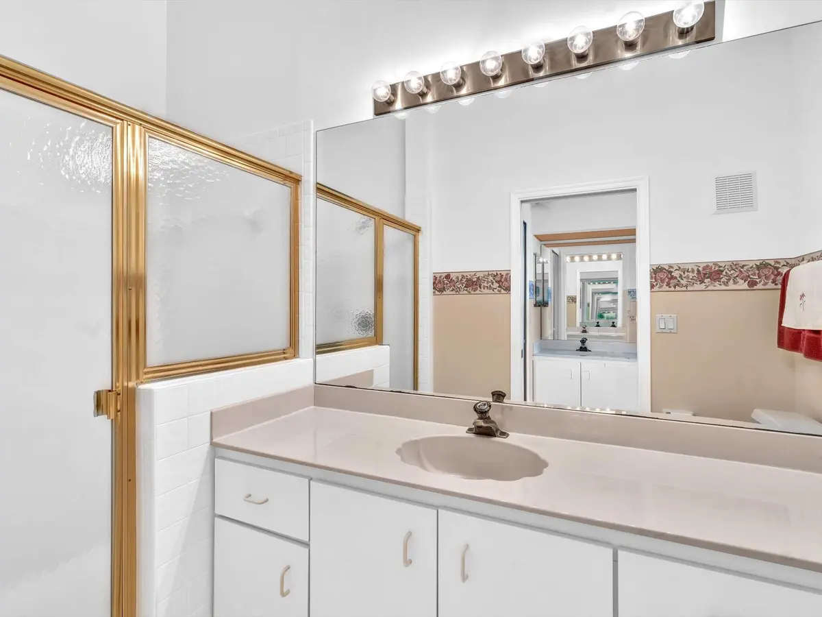 primary bath w: shower at 8049 Aberdeen Drive 201, Boynton Beach