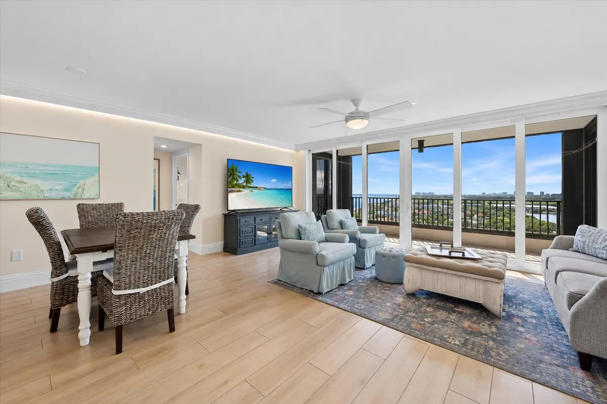 Living Area & Dining Area at 450 OCEAN Drive PH3, Juno Beach