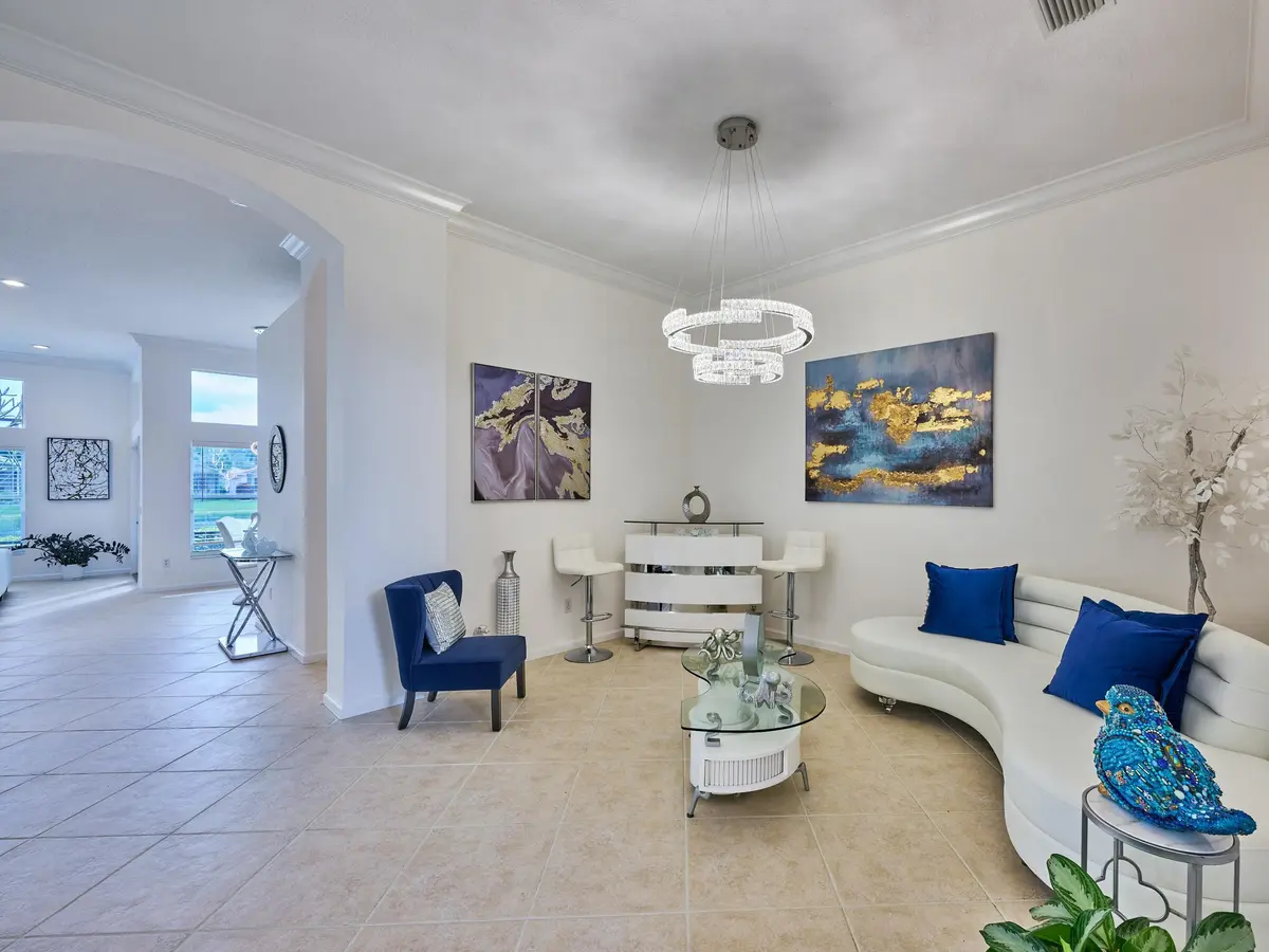 Living Room at 13452 Cordoba Lake Way, Delray Beach