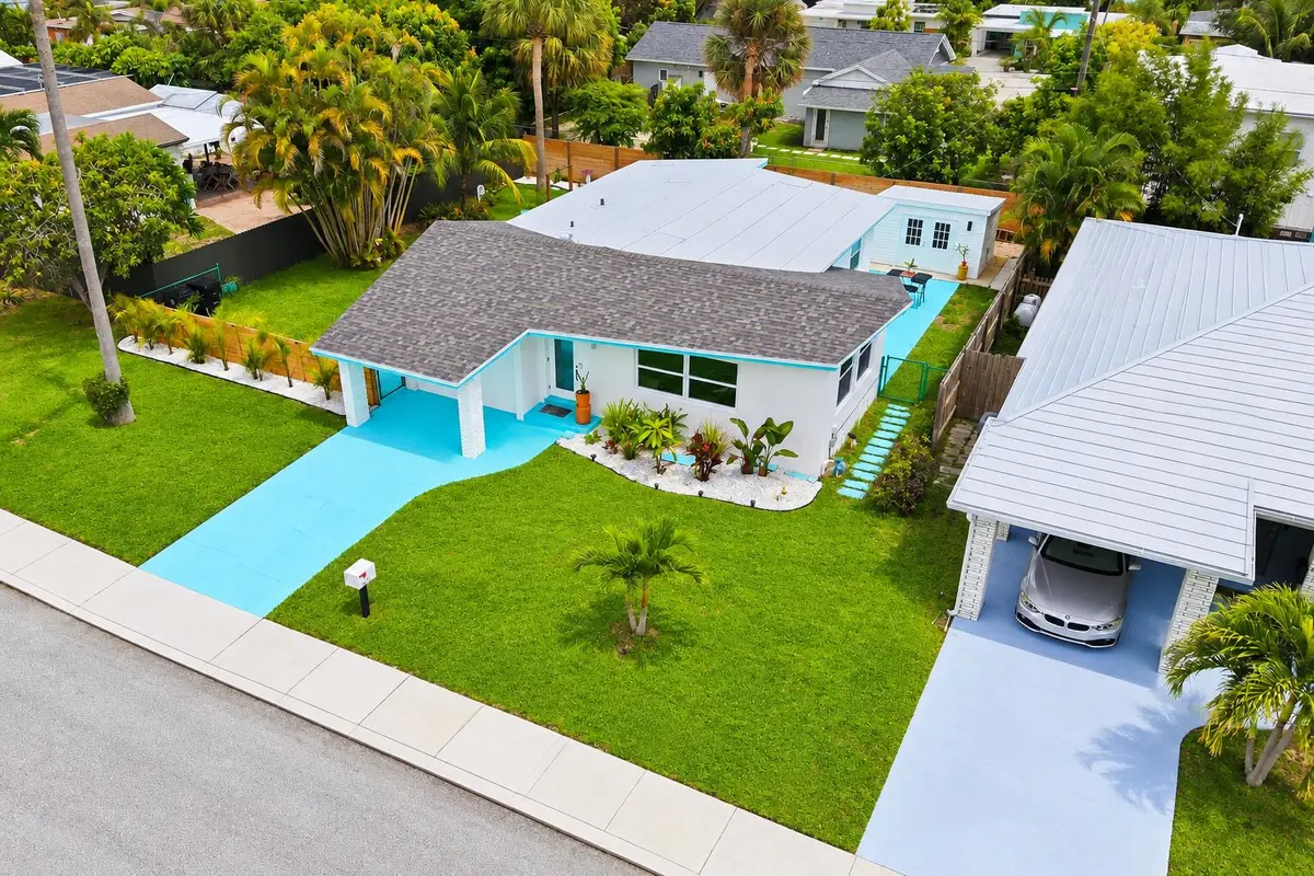 drone view at 1610 N J Terrace, Lake Worth Beach
