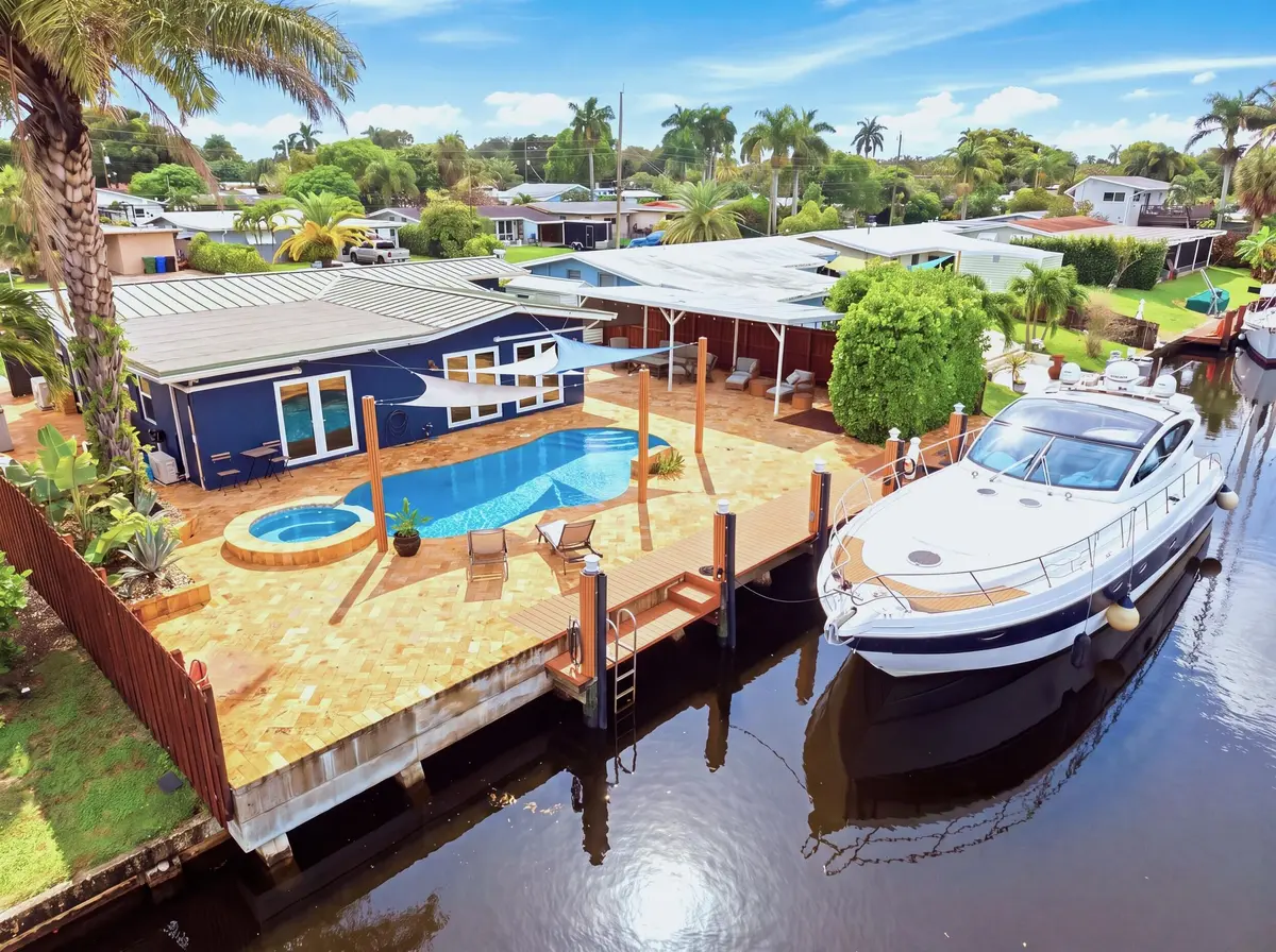 Dock at 2496 BIMINI Lane, Fort Lauderdale