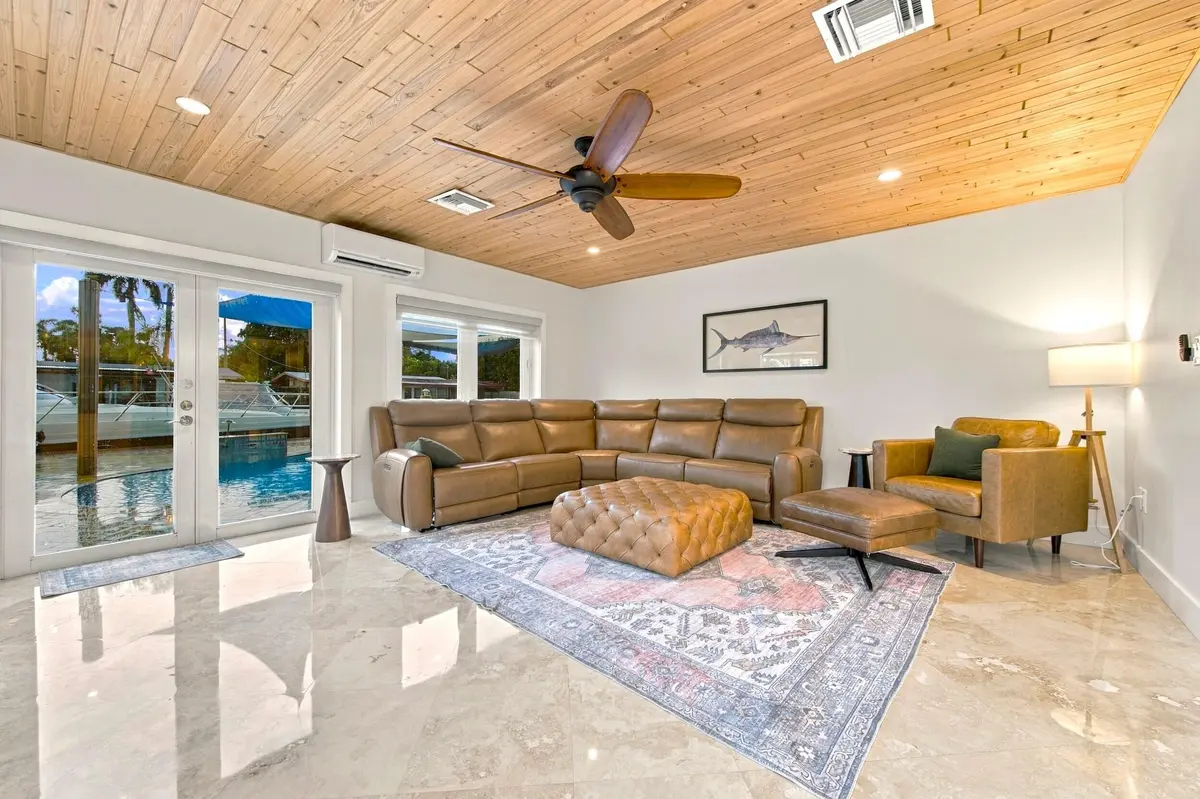 Living Room at 2496 BIMINI Lane, Fort Lauderdale