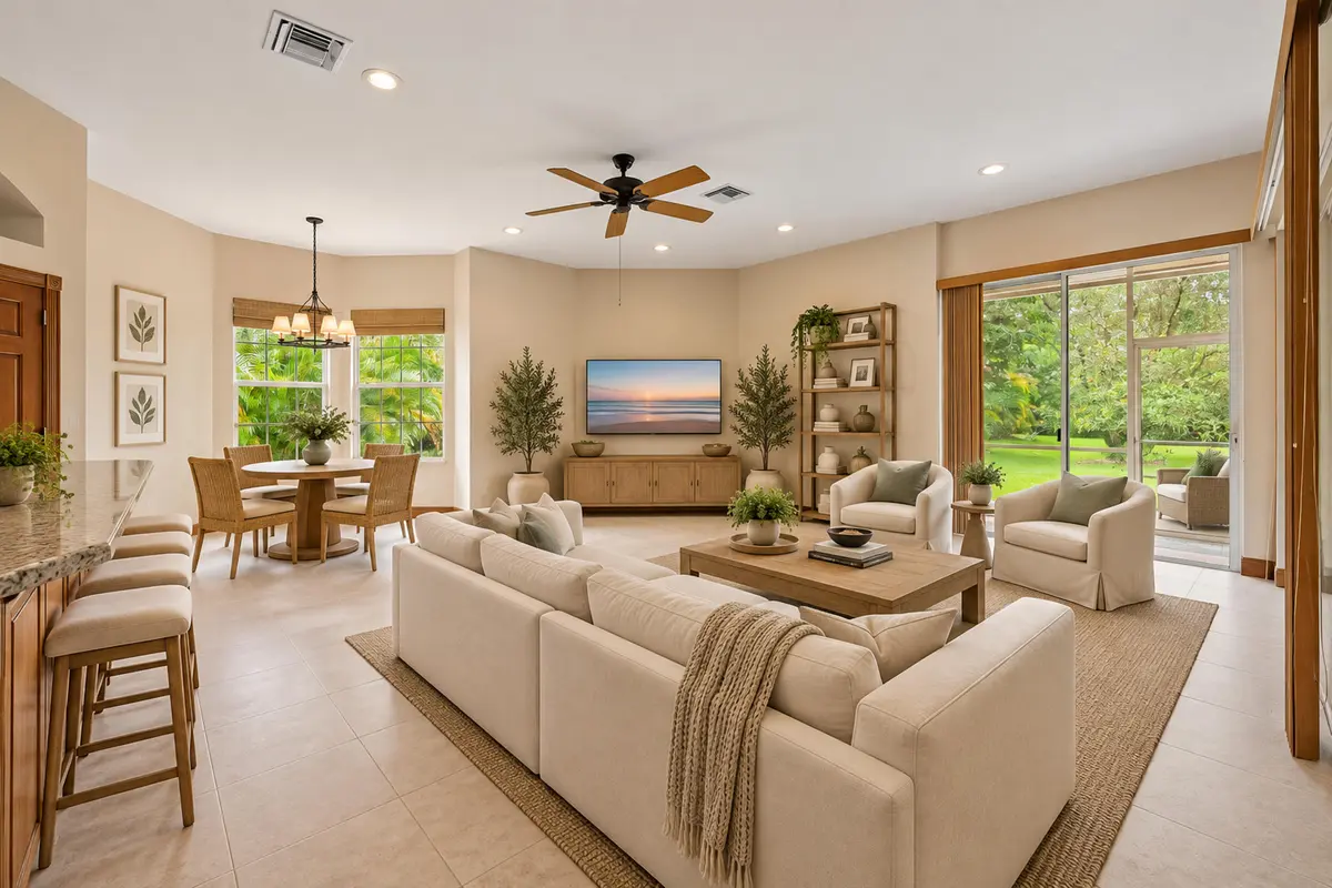 Great Room off Kitchen at 10672 154th Road, Jupiter