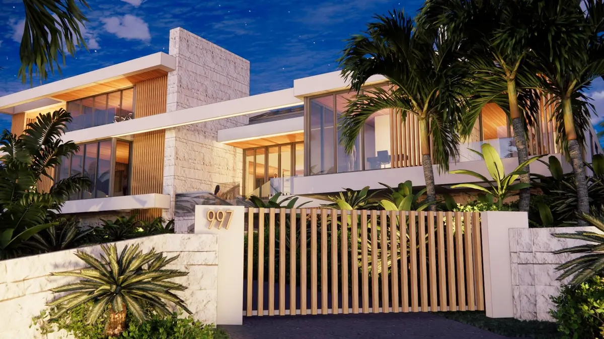 South Front Evening at 997 HILLSBORO MILE, Hillsboro Beach