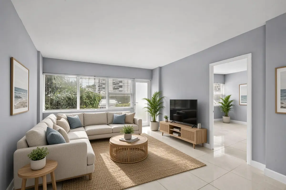 virtual staging at 3250 NE 28TH Street 102, Fort Lauderdale