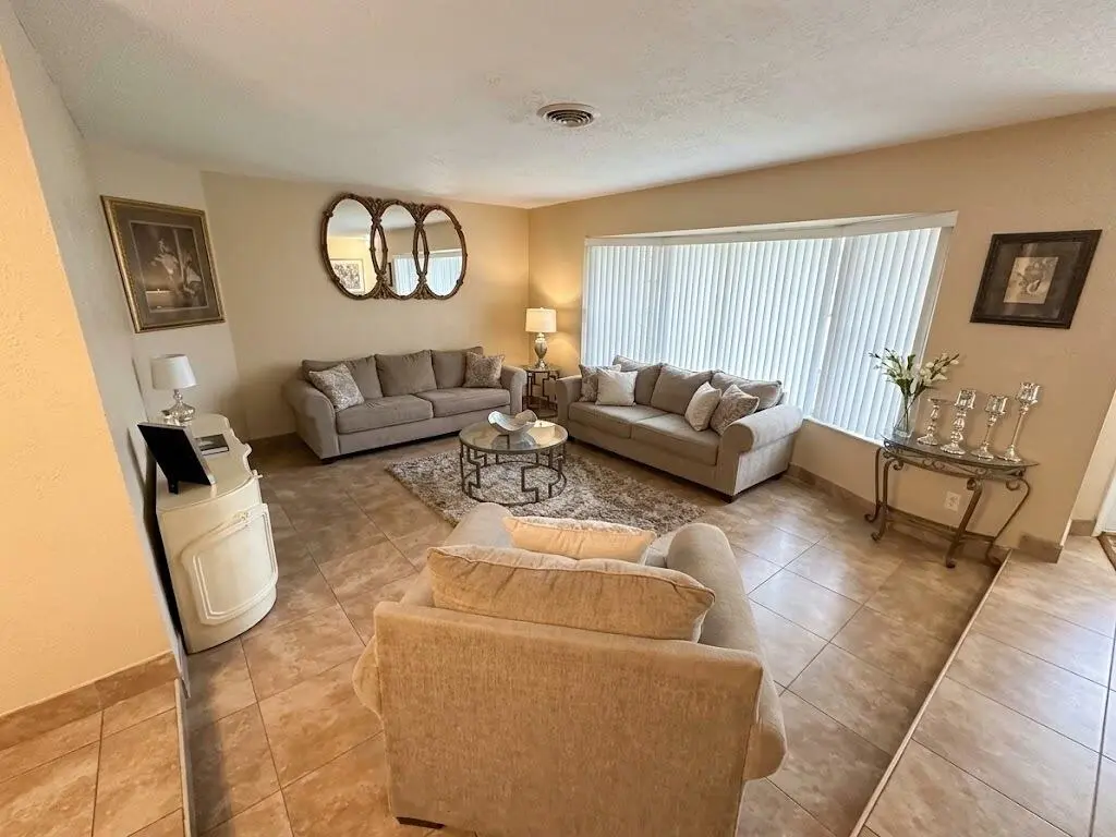 updated living room at 820 SW 49th Terrace, Margate