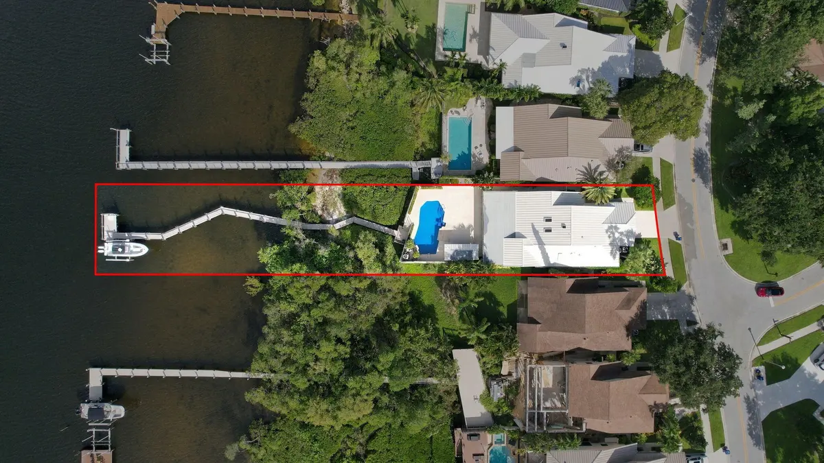 Aerial at 352 River Edge Road, Jupiter