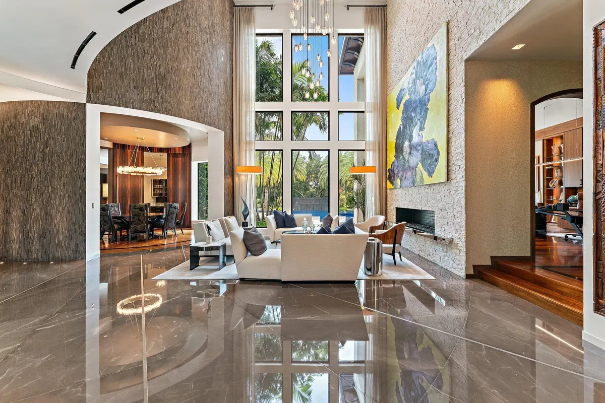 Living Room at 211 Bears Club Drive, Jupiter
