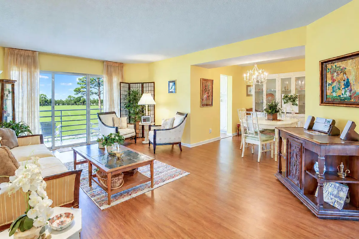 LIVING ONTO BALCONY at 3755 VIA POINCIANA 402, Lake Worth