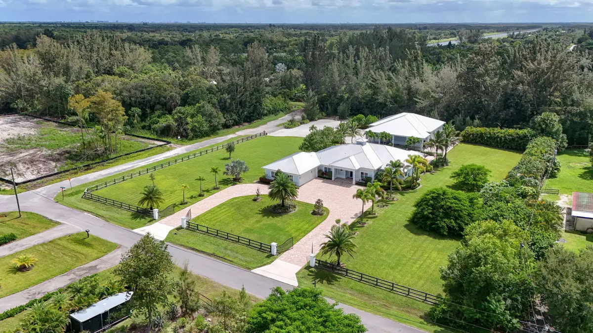 aerial view at 9118 Whippoorwill Trail, Jupiter