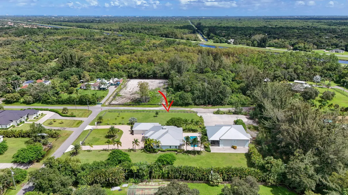 aerial view at 9118 Whippoorwill Trail, Jupiter