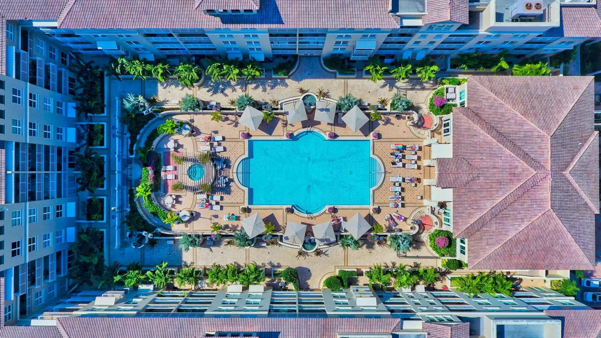Aerial View at 99 SE Mizner Boulevard Ph37, Boca Raton