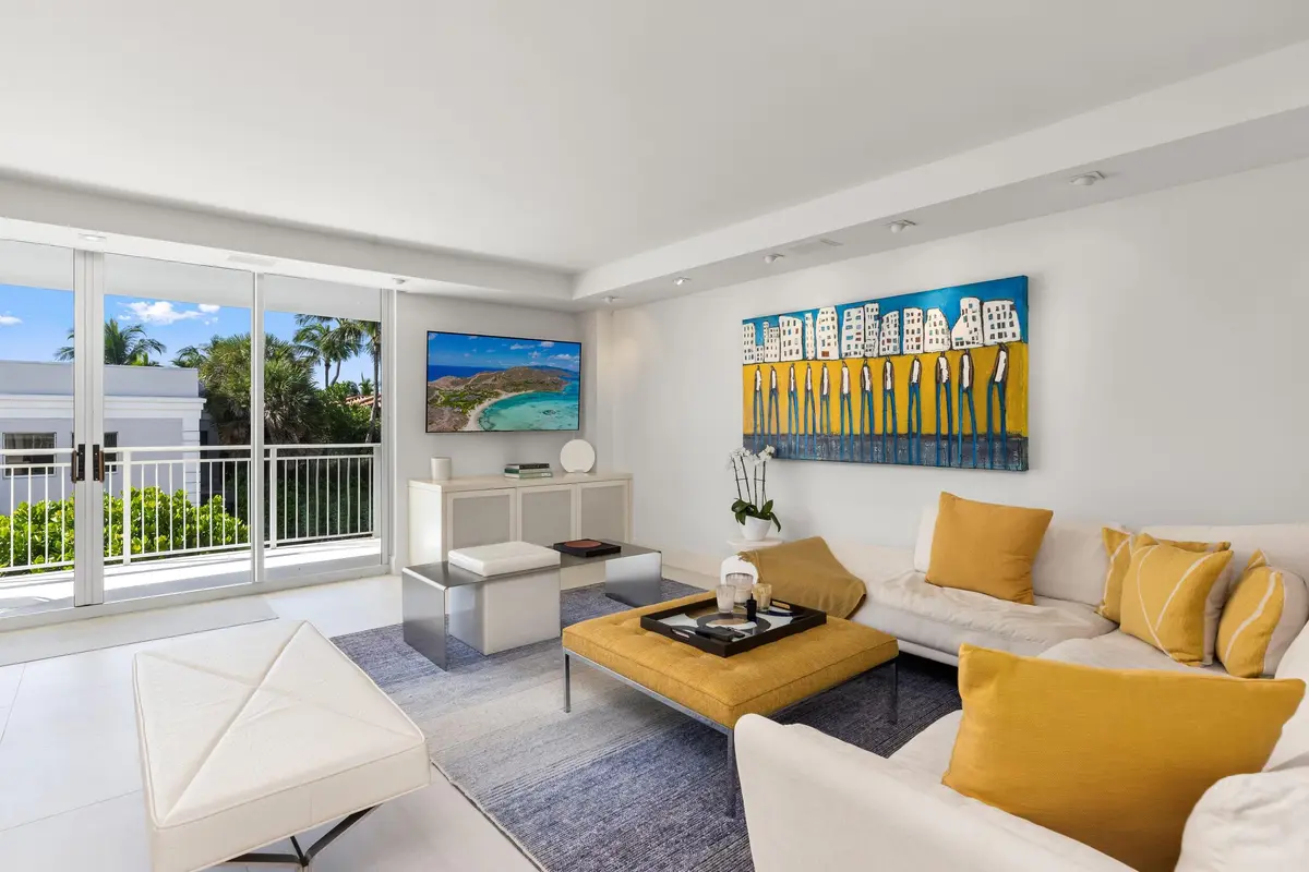 Living Area at 100 Worth Avenue 317, Palm Beach