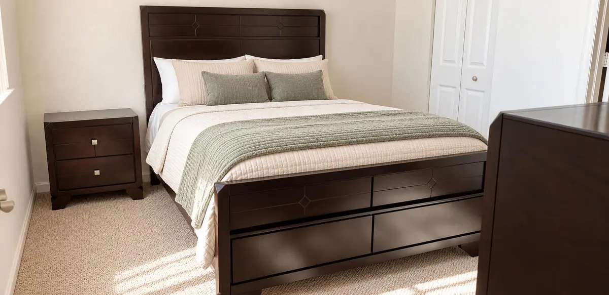 Master Bedroom - AI Enhanced at 1977 MARSH HARBOR Drive 402, Riviera Beach