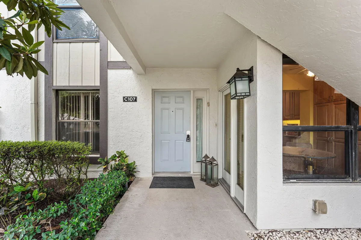 Entrance to ground floor apartment at 13244 Polo Club Road C107, Wellington