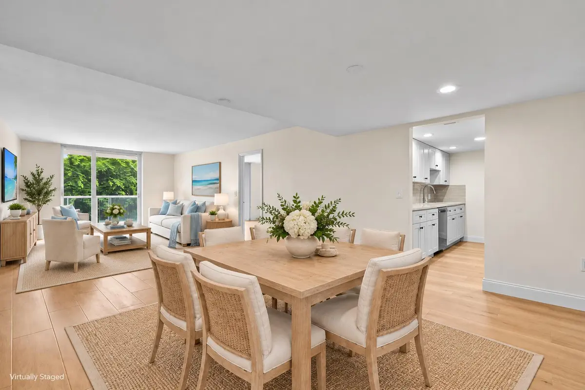 DINING/ LIVING ROOM STAGED at 2560 S Ocean Boulevard, Palm Beach