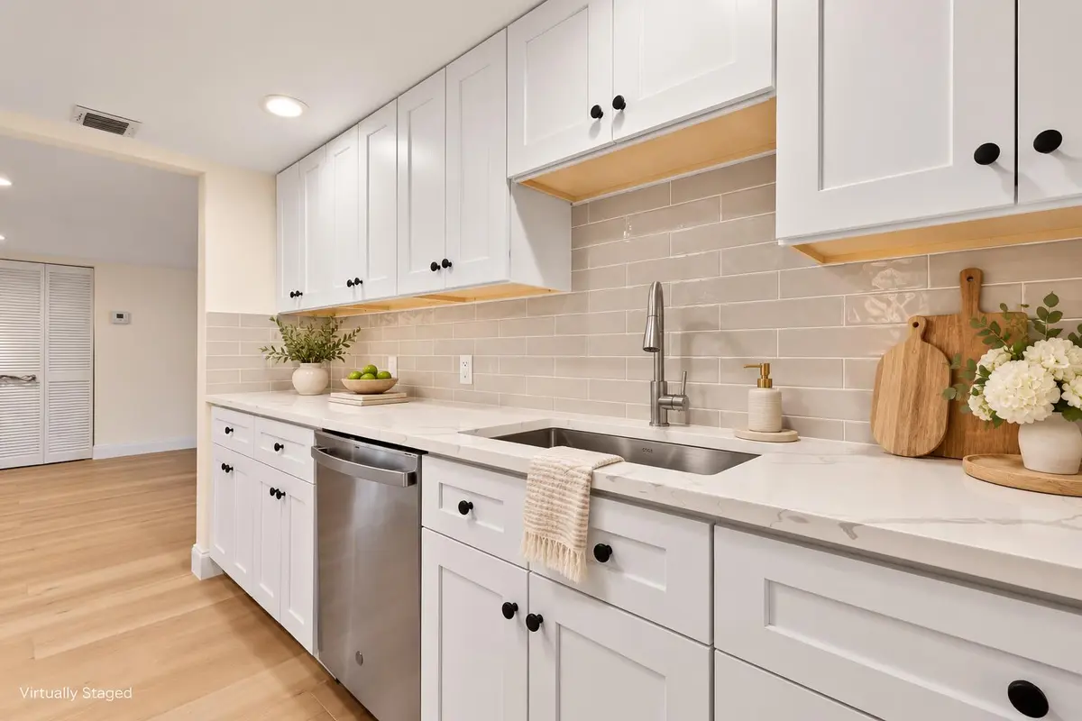 KITCHEN STAGED at 2560 S Ocean Boulevard, Palm Beach