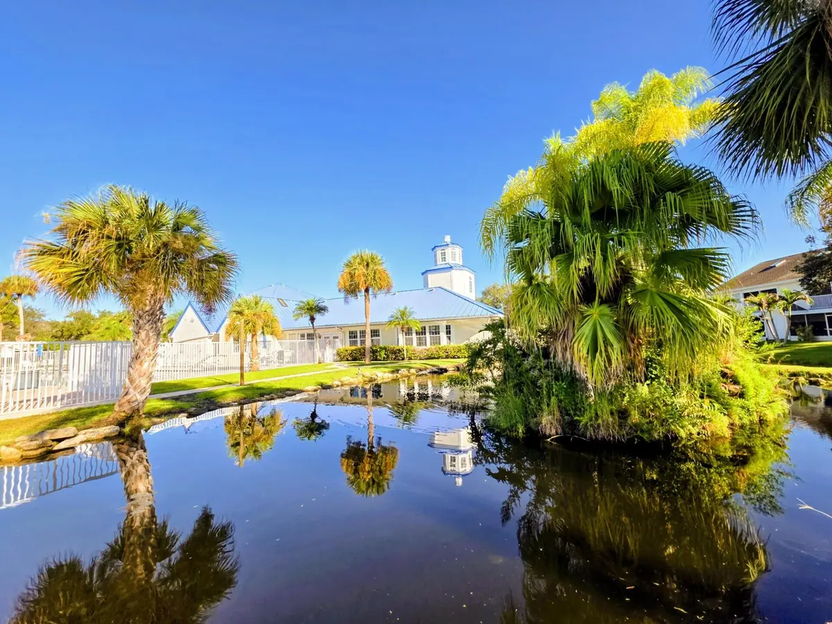 Backyard View of Island Clubhouse at 1867 AYNSLEY Way 2, Vero Beach