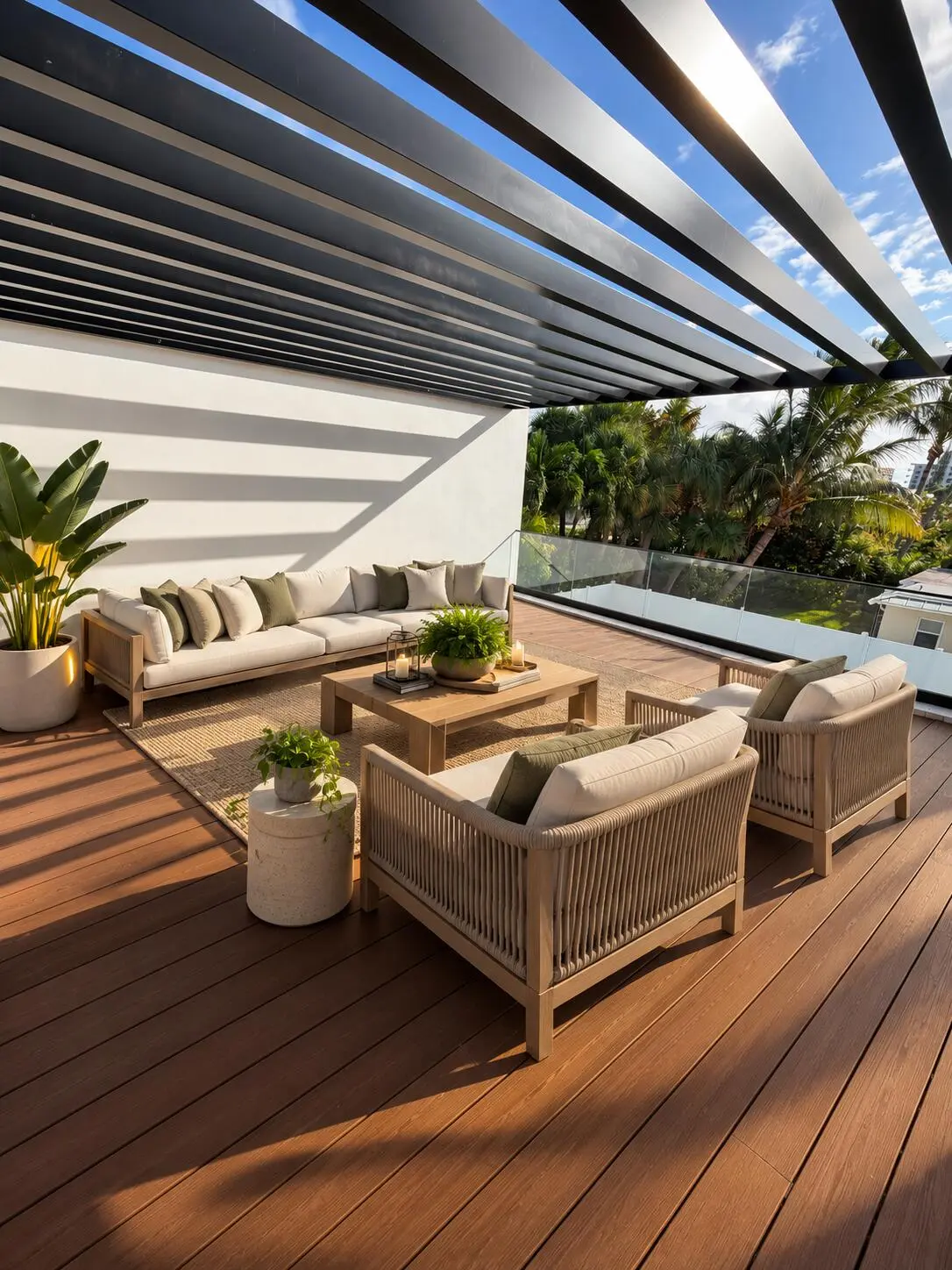 Rendering 227 Edwards roof top terrace at 227 Edwards Lane, Palm Beach Shores