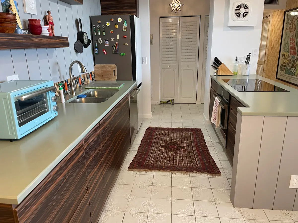 Kitchen at 2121 N OCEAN Boulevard 1204E, Boca Raton