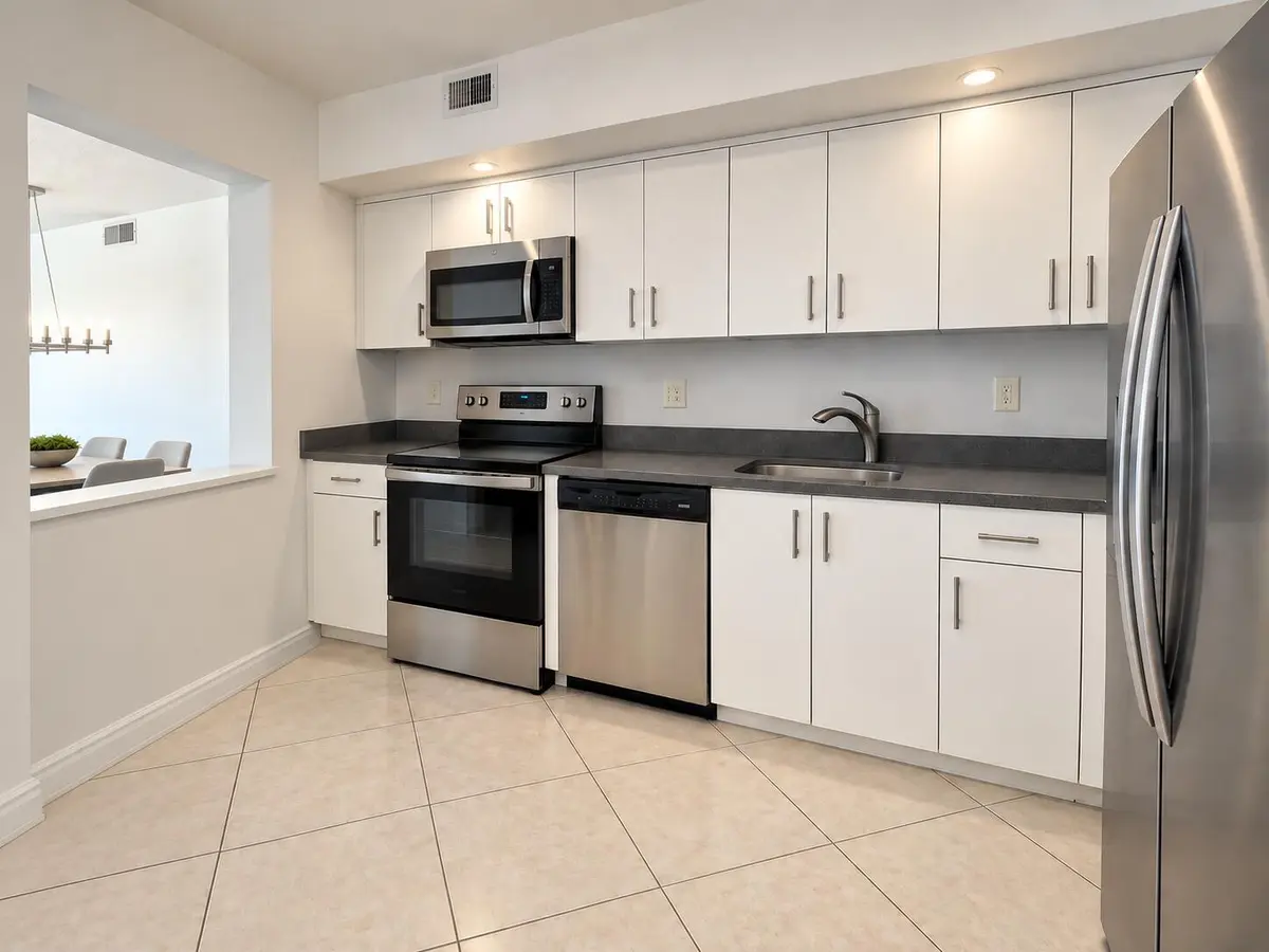 kitchen vitural cleaned up at 20355 NE 34 Court 828, Aventura