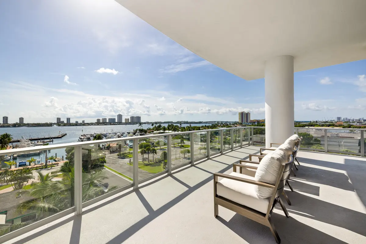 Wrap-around Balcony at 220 LAKE SHORE Drive 612, West Palm Beach