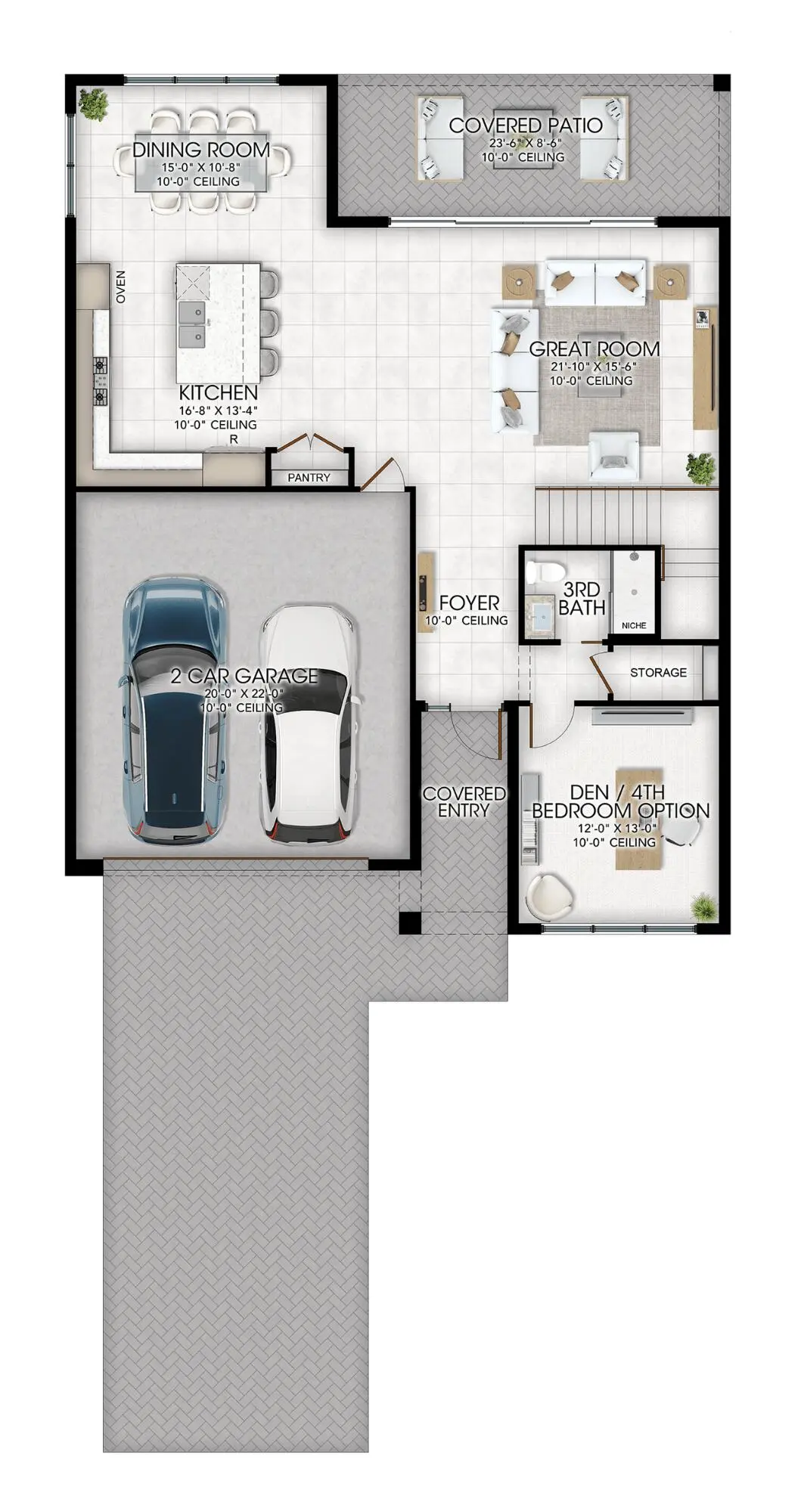 First Floor Floorplan at 419 41st Street, West Palm Beach